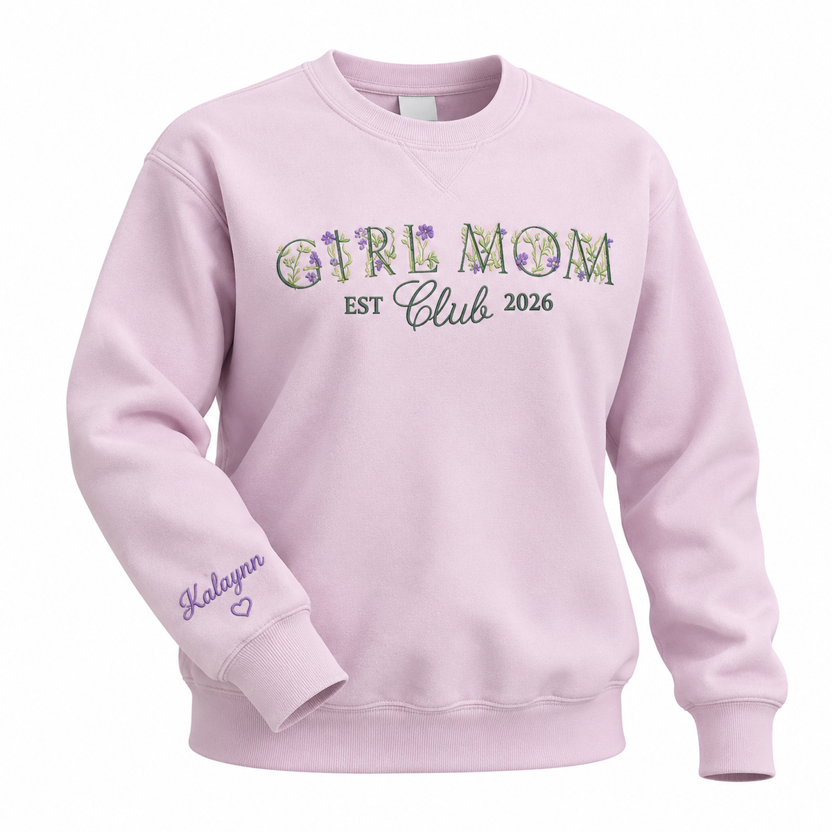 Girl Mom Crewneck Sweatshirt
